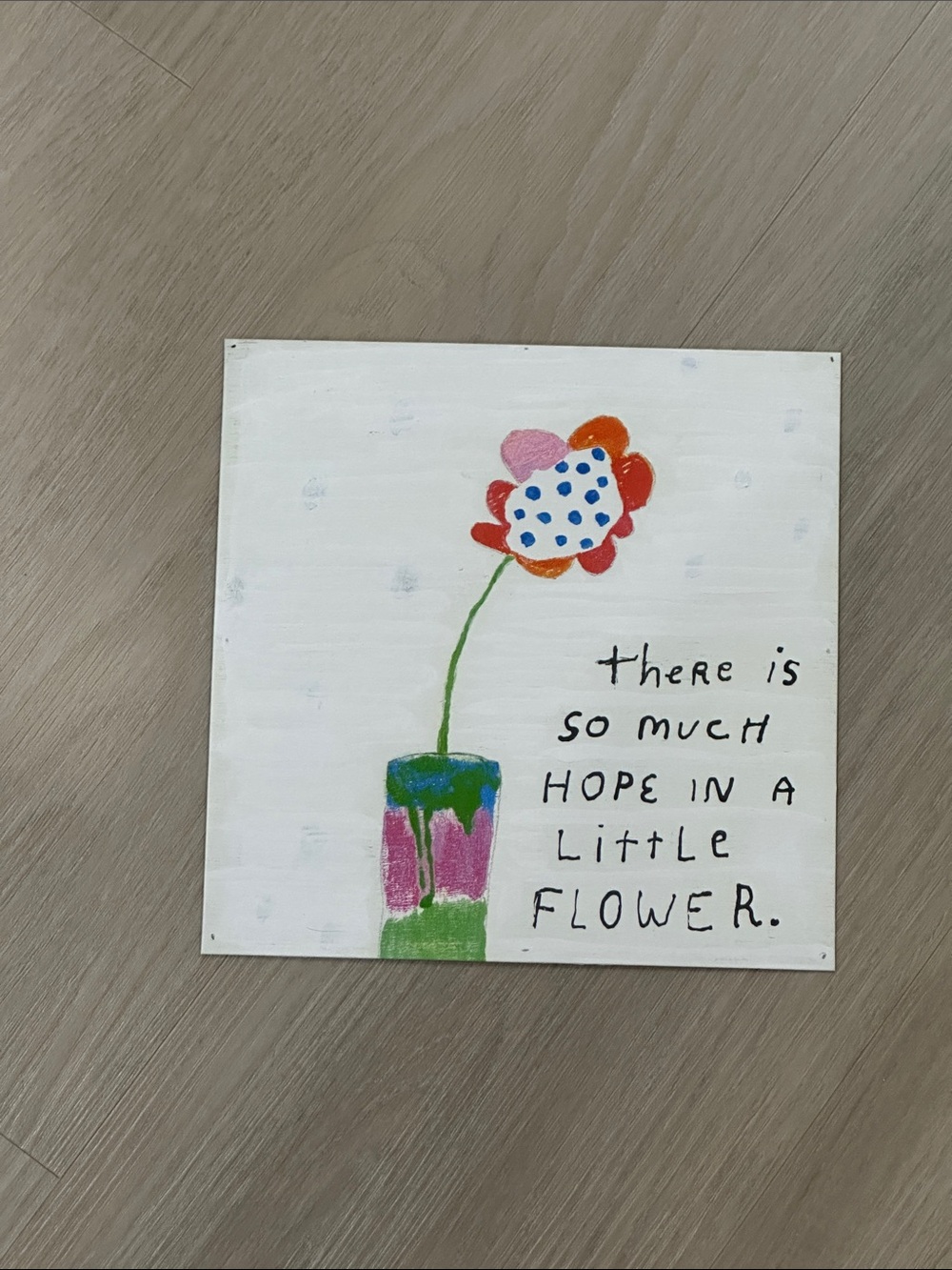 Flower Art Poster 8”x8”